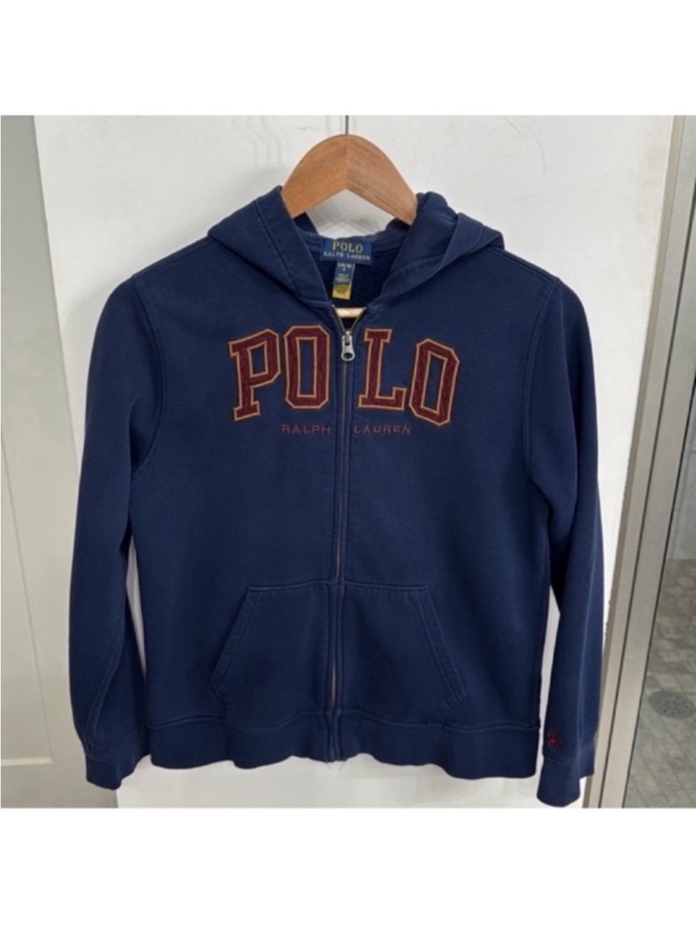 Polo Ralph Lauren Kids/Boys Logo Fleece line Full Zip Hoodie/Sweatshirt Sz 14/16